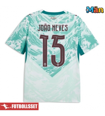 Portugal Joao Neves #15 Bortatröja VM 2026 Kortärmad