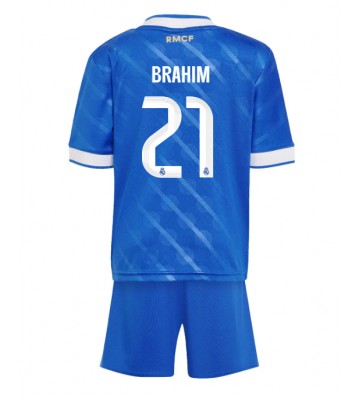 Real Madrid Brahim Diaz #21 Tredje Tröja Barn 2025-26 Kortärmad (+ Korta byxor)