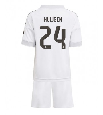 Real Madrid Dean Huijsen #24 Hemmatröja Barn 2025-26 Kortärmad (+ Korta byxor)