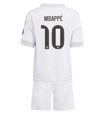 Real Madrid Kylian Mbappe #10 Hemmatröja Barn 2025-26 Kortärmad (+ Korta byxor)