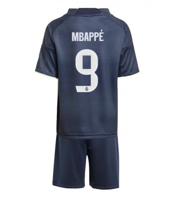 Real Madrid Kylian Mbappe #9 Bortatröja Barn 2025-26 Kortärmad (+ Korta byxor)