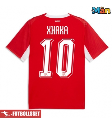 Schweiz Granit Xhaka #10 Hemmatröja VM 2026 Kortärmad