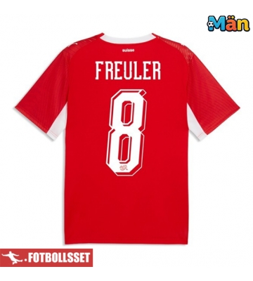 Schweiz Remo Freuler #8 Hemmatröja VM 2026 Kortärmad