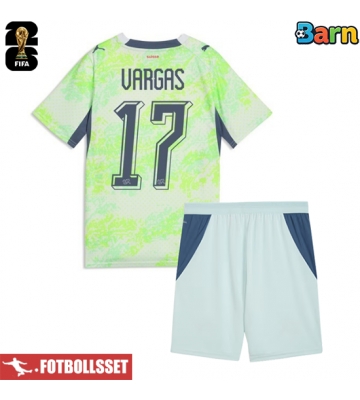 Schweiz Ruben Vargas #17 Bortatröja Barn VM 2026 Kortärmad (+ Korta byxor)