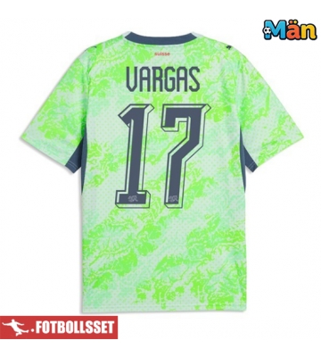 Schweiz Ruben Vargas #17 Bortatröja VM 2026 Kortärmad