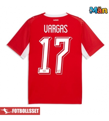 Schweiz Ruben Vargas #17 Hemmatröja VM 2026 Kortärmad