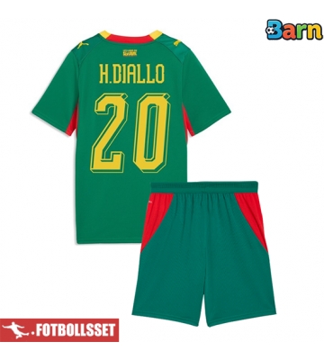 Senegal Habib Diallo #20 Bortatröja Barn VM 2026 Kortärmad (+ Korta byxor)