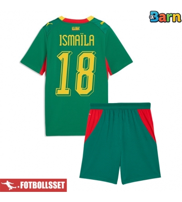 Senegal Ismaila Sarr #18 Bortatröja Barn VM 2026 Kortärmad (+ Korta byxor)
