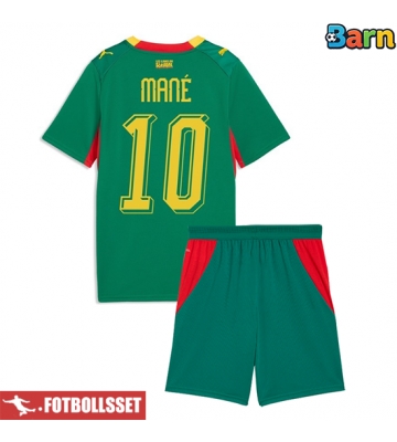 Senegal Sadio Mane #10 Bortatröja Barn VM 2026 Kortärmad (+ Korta byxor)