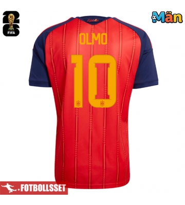 Spanien Dani Olmo #10 Hemmatröja VM 2026 Kortärmad