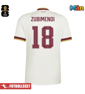 Spanien Martin Zubimendi #18 Bortatröja VM 2026 Kortärmad