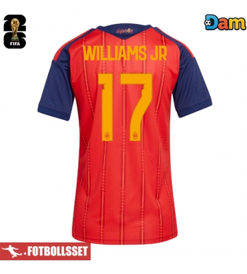 Spanien Nico Williams #17 Hemmatröja Dam VM 2026 Kortärmad