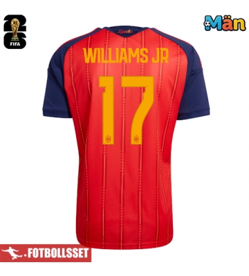 Spanien Nico Williams #17 Hemmatröja VM 2026 Kortärmad