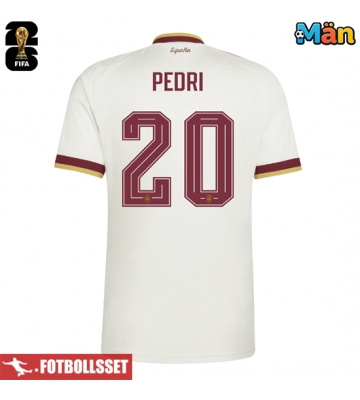 Spanien Pedri Gonzalez #20 Bortatröja VM 2026 Kortärmad