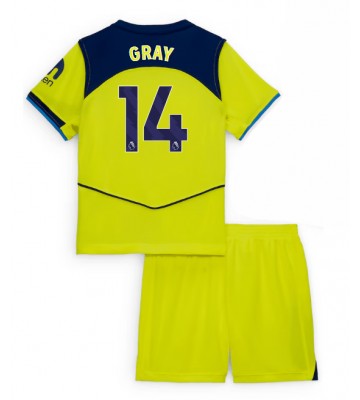 Tottenham Hotspur Archie Gray #14 Tredje Tröja Barn 2025-26 Kortärmad (+ Korta byxor)