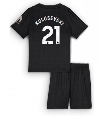 Tottenham Hotspur Dejan Kulusevski #21 Bortatröja Barn 2025-26 Kortärmad (+ Korta byxor)