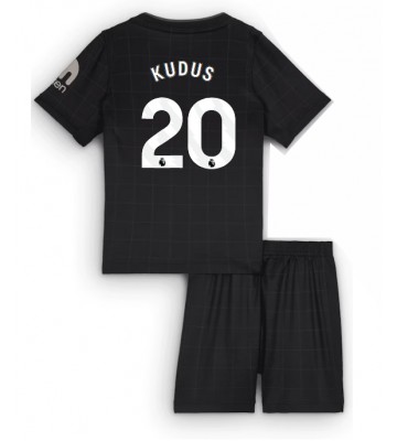 Tottenham Hotspur Mohammed Kudus #20 Bortatröja Barn 2025-26 Kortärmad (+ Korta byxor)