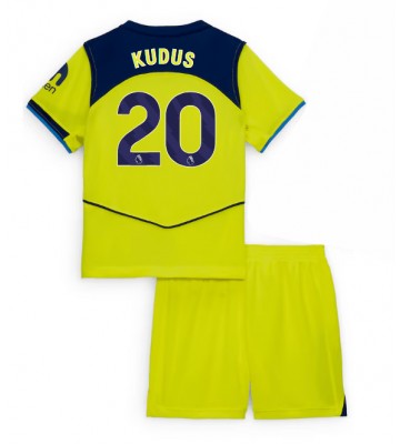 Tottenham Hotspur Mohammed Kudus #20 Tredje Tröja Barn 2025-26 Kortärmad (+ Korta byxor)