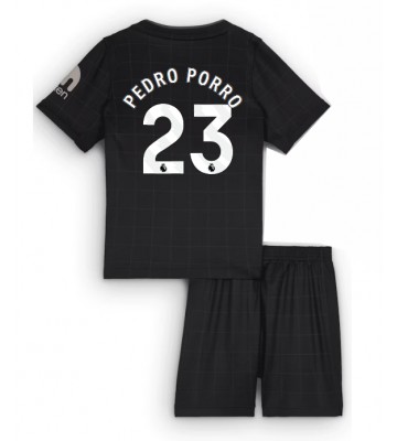 Tottenham Hotspur Pedro Porro #23 Bortatröja Barn 2025-26 Kortärmad (+ Korta byxor)