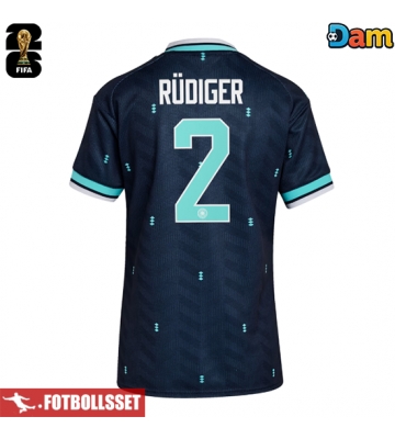 Tyskland Antonio Rudiger #2 Bortatröja Dam VM 2026 Kortärmad