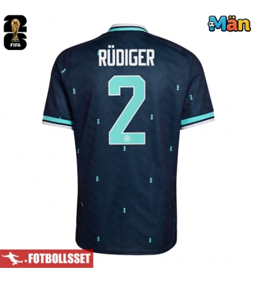 Tyskland Antonio Rudiger #2 Bortatröja VM 2026 Kortärmad