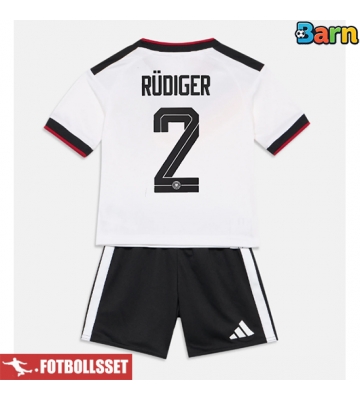 Tyskland Antonio Rudiger #2 Hemmatröja Barn VM 2026 Kortärmad (+ Korta byxor)