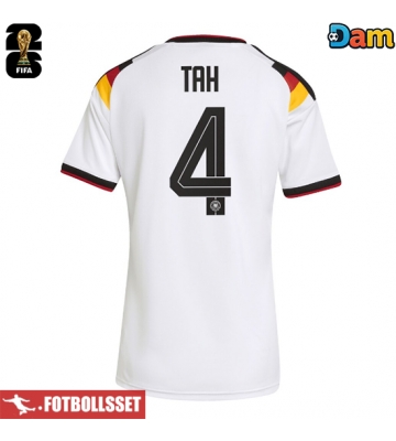 Tyskland Jonathan Tah #4 Hemmatröja Dam VM 2026 Kortärmad