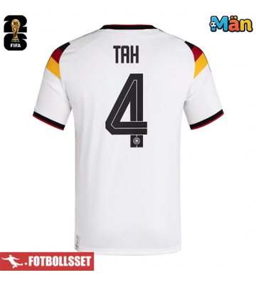 Tyskland Jonathan Tah #4 Hemmatröja VM 2026 Kortärmad