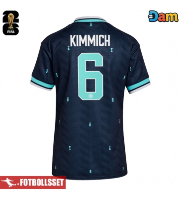 Tyskland Joshua Kimmich #6 Bortatröja Dam VM 2026 Kortärmad