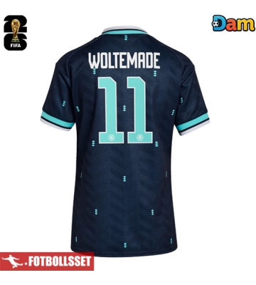 Tyskland Nick Woltemade #11 Bortatröja Dam VM 2026 Kortärmad