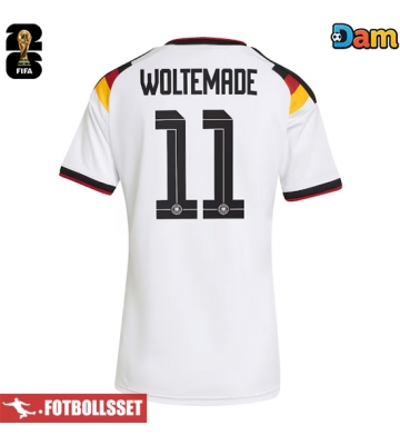 Tyskland Nick Woltemade #11 Hemmatröja Dam VM 2026 Kortärmad