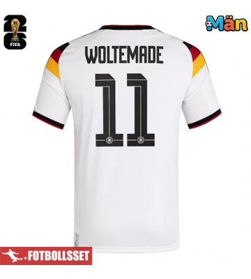 Tyskland Nick Woltemade #11 Hemmatröja VM 2026 Kortärmad