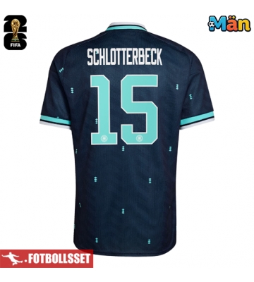 Tyskland Nico Schlotterbeck #15 Bortatröja VM 2026 Kortärmad