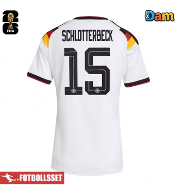 Tyskland Nico Schlotterbeck #15 Hemmatröja Dam VM 2026 Kortärmad