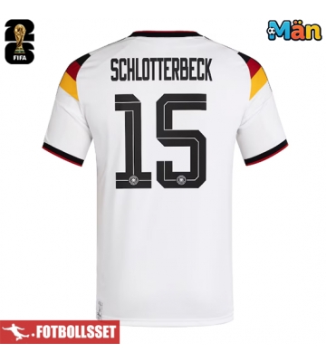 Tyskland Nico Schlotterbeck #15 Hemmatröja VM 2026 Kortärmad