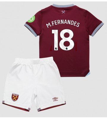 West Ham United Mateus Fernandes #18 Hemmatröja Barn 2025-26 Kortärmad (+ Korta byxor)