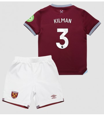 West Ham United Max Kilman #3 Hemmatröja Barn 2025-26 Kortärmad (+ Korta byxor)
