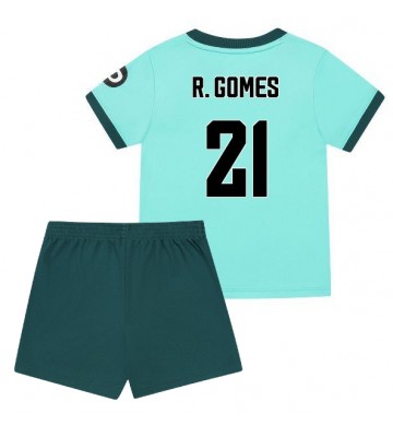 Wolves Rodrigo Gomes #21 Bortatröja Barn 2025-26 Kortärmad (+ Korta byxor)