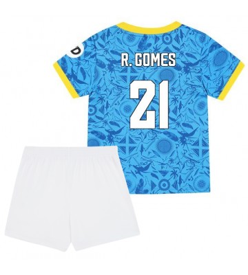 Wolves Rodrigo Gomes #21 Tredje Tröja Barn 2025-26 Kortärmad (+ Korta byxor)