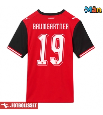 Österrike Christoph Baumgartner #19 Hemmatröja VM 2026 Kortärmad