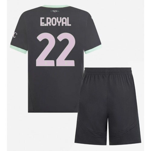 AC Milan Emerson Royal #22 Tredje Tröja Barn 2024-25 Kortärmad (+ Korta byxor)