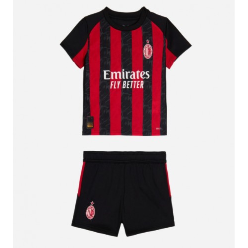 AC Milan Fikayo Tomori #23 Hemmatröja Barn 2025-26 Kortärmad (+ Korta byxor)