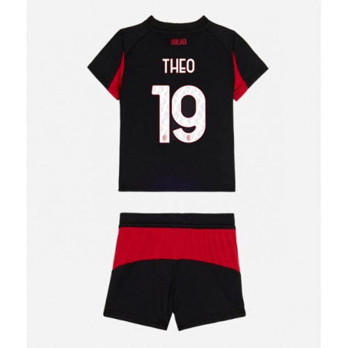 AC Milan Theo Hernandez #19 Hemmatröja Barn 2025-26 Kortärmad (+ Korta byxor)