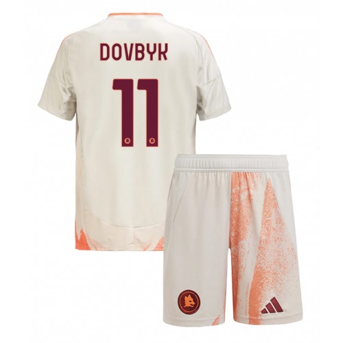 AS Roma Artem Dovbyk #11 Bortatröja Barn 2024-25 Kortärmad (+ Korta byxor)