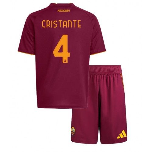 AS Roma Bryan Cristante #4 Hemmatröja Barn 2025-26 Kortärmad (+ Korta byxor)