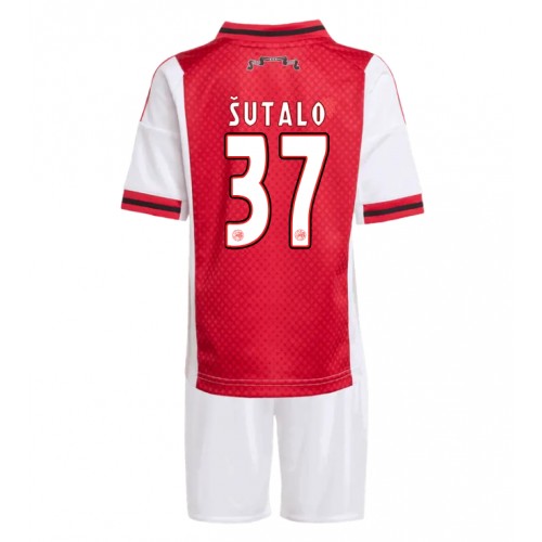 Ajax Josip Sutalo #37 Hemmatröja Barn 2025-26 Kortärmad (+ Korta byxor)