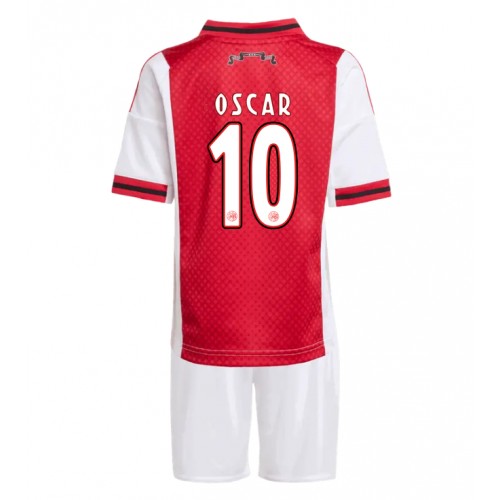 Ajax Oscar Gloukh #10 Hemmatröja Barn 2025-26 Kortärmad (+ Korta byxor)