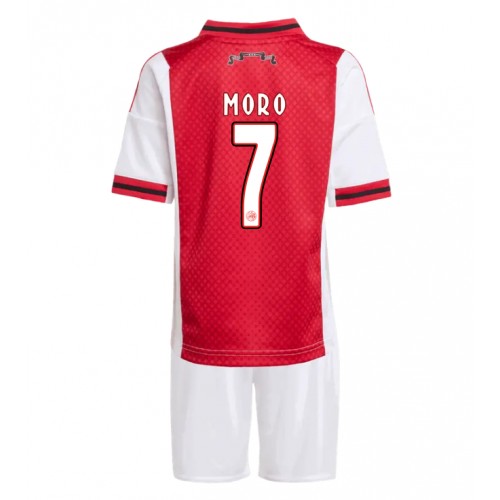Ajax Raul Moro #7 Hemmatröja Barn 2025-26 Kortärmad (+ Korta byxor)