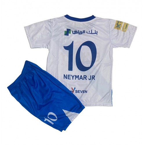 Al-Hilal Neymar Jr #10 Bortatröja Barn 2024-25 Kortärmad (+ Korta byxor)