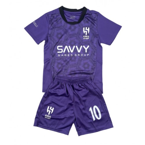 Al-Hilal Neymar Jr #10 Tredje Tröja Barn 2024-25 Kortärmad (+ Korta byxor)